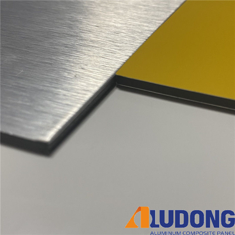 2440mm Length Impact Resistant Brushed Aluminum Composite Panel with Heat Resistance