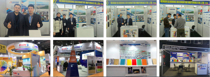 Легкая масса АПК глянцевая алюминиевая композитная панель для строительства и внутреннего применения 17