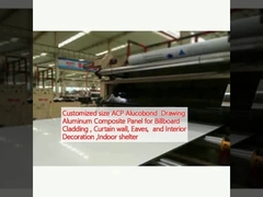 Алюминиевая композитная панель ACP Alucobond Drawing Composite Panel для облицовки рекламных щитов, стен, экранов и внутреннего декора, крыш