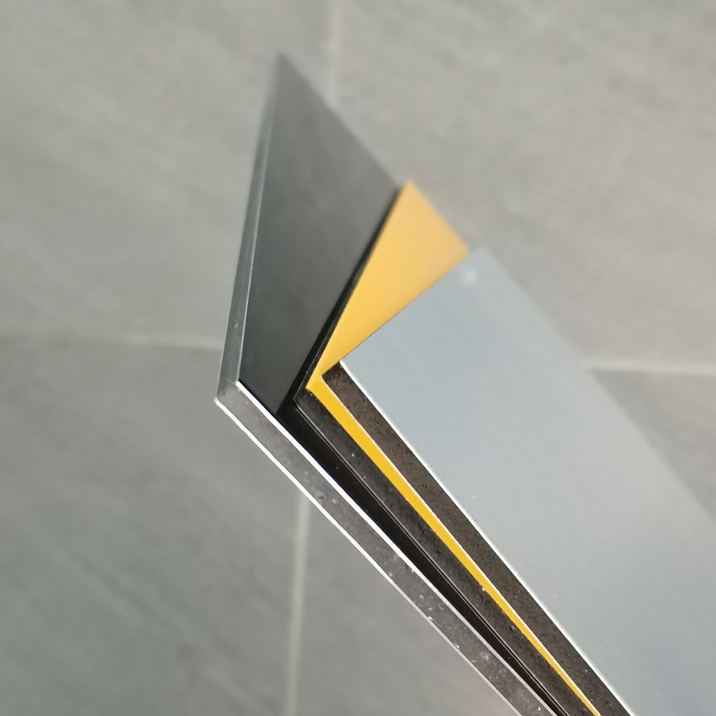 Alucobond PVDF алюминиевая композитная панель с неразрывным ядром и блестящей поверхностью