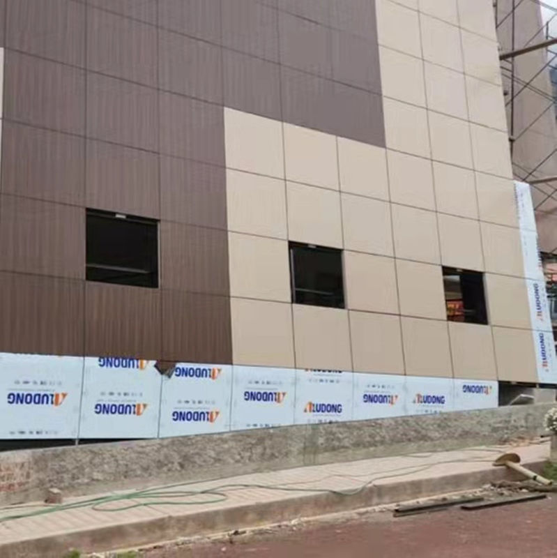 Огнеупорная композитная панель из алюминия PVDF класса B1 для внешней декорации стен