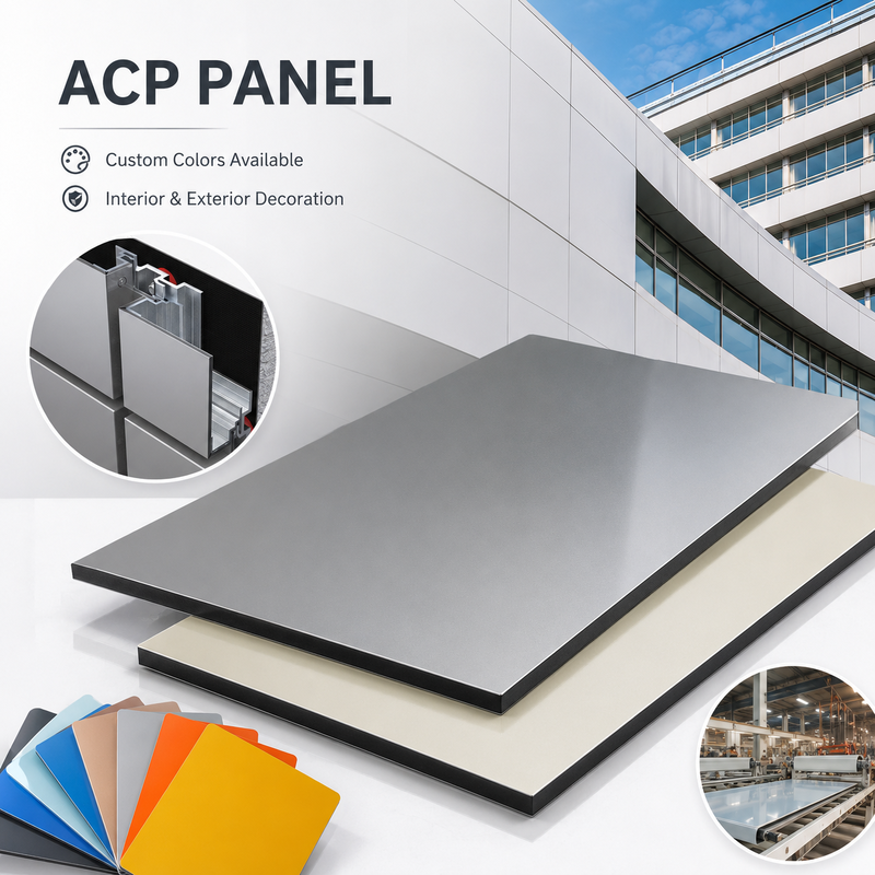 Alucobond Standard A2 Огнеупорная алюминиевая композитная панель ACM 4 мм, легкий вес для шторы