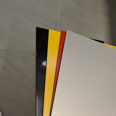 цвет панели 2440mm PE 3mm алюминиевый составной лоснистый для Signage