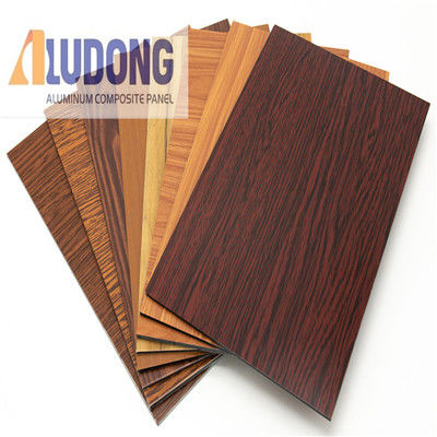 OEM Custom 1220*2440mm ACM Panel PE PVDF Coating, опция древесного зерна, для потолка и внутреннего декора Фабричная цена